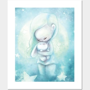 Moon Rabbit Posters and Art